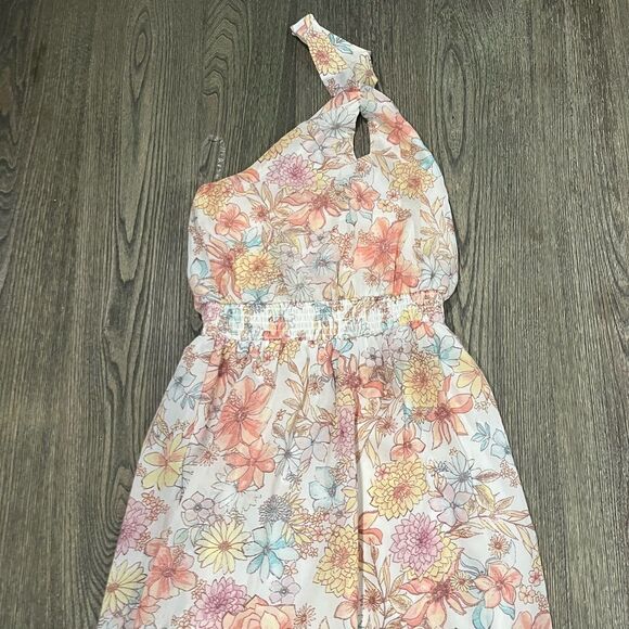 Maurices Womens Floral Halter Midi Dress Smocked Waistband Multicolor Size XS - Picture 5 of 9